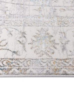 Miss Amara Jodhi Cream Blue And Tan Faded Traditional Rug All Rugs