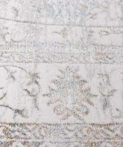 Miss Amara Jodhi Cream Blue And Tan Faded Traditional Rug All Rugs