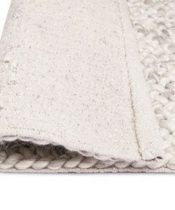 Miss Amara Joely Light Grey And Ivory Marble Looped Rug