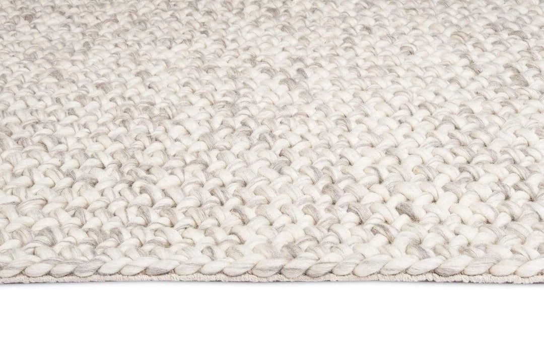 Miss Amara Joely Light Grey And Ivory Marble Looped Rug