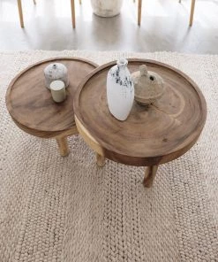 Miss Amara Joline Caramel Beige Braided And Looped Rug