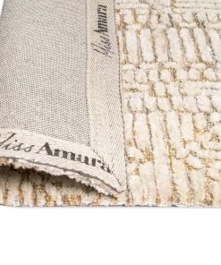 Miss Amara Jordan Mustard And Beige Geometric Modern Rug