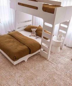 Miss Amara Jordan Mustard And Beige Geometric Modern Rug