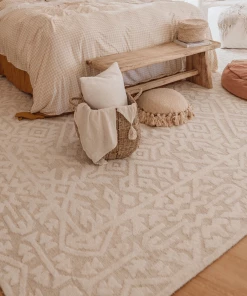 Miss Amara All Rugs Josephine Ivory And Cream Tribal Transitional Rug