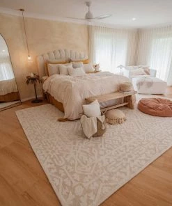 Miss Amara All Rugs Josephine Ivory And Cream Tribal Transitional Rug