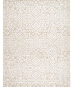 Miss Amara All Rugs Josephine Ivory And Cream Tribal Transitional Rug