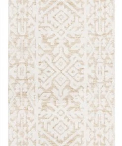 Miss Amara All Rugs Josephine Ivory And Cream Tribal Transitional Runner Rug