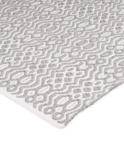 Miss Amara June Grey And Ivory Indoor Outdoor PET Rug