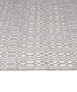 Miss Amara June Grey And Ivory Indoor Outdoor PET Runner Rug All Rugs