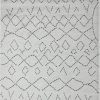 Miss Amara Junya Grey And Ivory Abstract Tribal Pattern Rug All Rugs