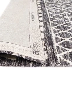 Miss Amara Kailani Charcoal Grey And Ivory Tribal Rug All Rugs