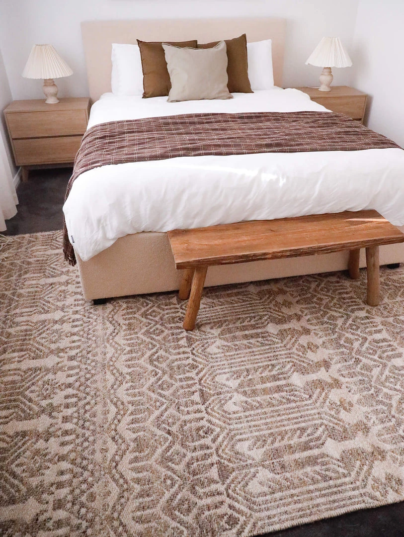 Miss Amara Kalena Brown And Ivory Transitional Tribal Rug All Rugs