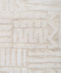 Miss Amara Kalinda Beige And Ivory Geometric Tribal Runner Rug All Rugs