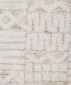 Miss Amara Kalinda Beige And Ivory Geometric Tribal Rug All Rugs