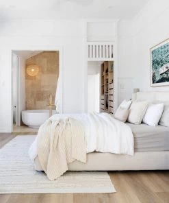 Miss Amara Kaliska Cream Braided Shag Flatweave Rug