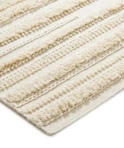 Miss Amara Kaliska Cream Braided Shag Flatweave Rug