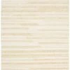 Miss Amara Kaliska Cream Braided Shag Flatweave Rug