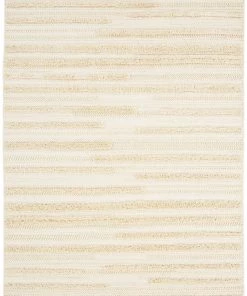 Miss Amara Kaliska Cream Braided Shag Flatweave Rug