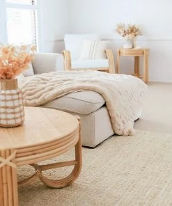 Miss Amara All Rugs Kapoho Bleached Chunky Jute Rug