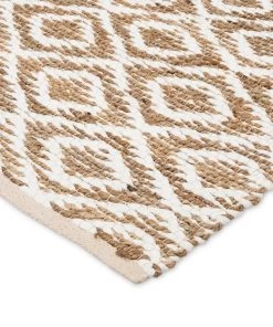 Miss Amara All Rugs Karina Diamond Natural Jute Rug
