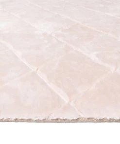 Miss Amara All Rugs Karlie Blush Pink Diamond Shag Rug