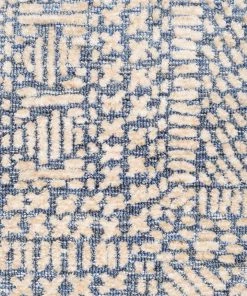 Miss Amara Karmen Blue And Ivory Geometric Patterned Rug All Rugs