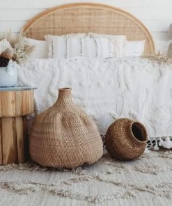 Miss Amara All Rugs Karoline Diamond Pattern Beige Wool Rug