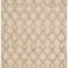 Miss Amara All Rugs Karoline Diamond Pattern Beige Wool Rug