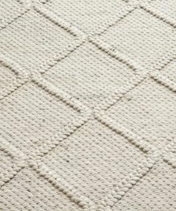 Miss Amara Katarina Marbled Cream Lattice Wool Rug All Rugs