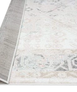 Miss Amara Katya Cream And Grey Multi-Colour Traditional Floral Rug