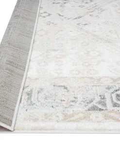 Miss Amara Katya Cream And Grey Multi-Colour Traditional Floral Runner Rug All Rugs
