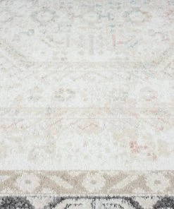 Miss Amara Katya Cream And Grey Multi-Colour Traditional Floral Runner Rug All Rugs