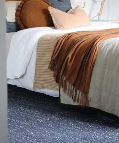 Miss Amara All Rugs Kendra Navy Blue And Ivory Wool Rug