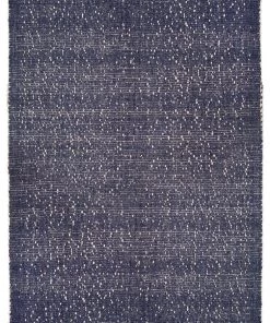 Miss Amara All Rugs Kendra Navy Blue And Ivory Wool Rug