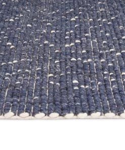 Miss Amara All Rugs Kendra Navy Blue And Ivory Wool Rug