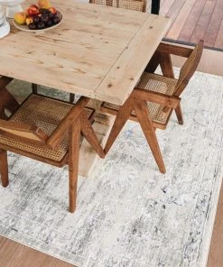 Miss Amara All Rugs Kimora Cream And Grey Lustrous Transitional Rug