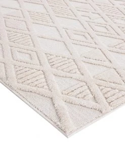 Miss Amara Kira Diamond Detail Textured Rug
