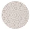 Miss Amara All Rugs Kira Diamond Detail Textured Round Rug