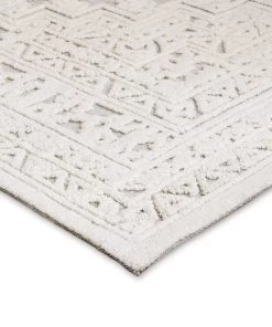 Miss Amara All Rugs Kirrily Blue Grey And Ivory Textured Tribal Rug