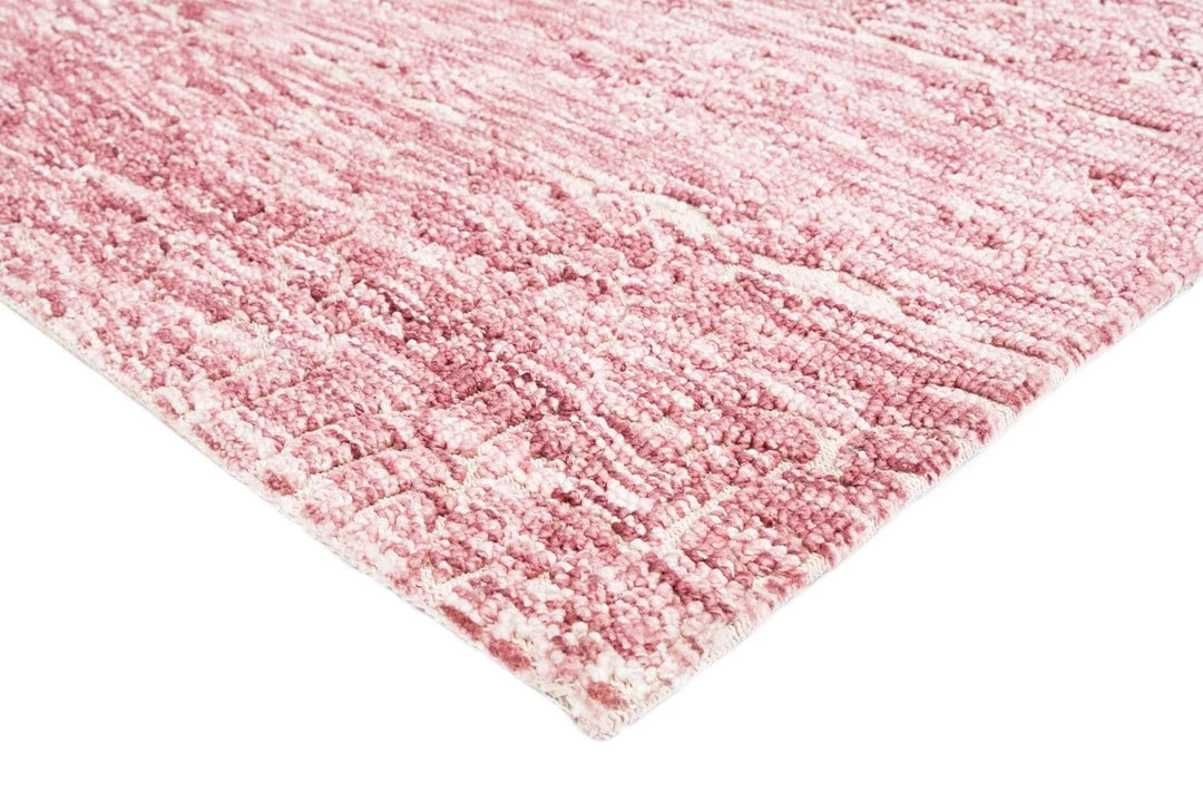 Miss Amara Kora Pink And Ivory Textured Tribal Rug All Rugs