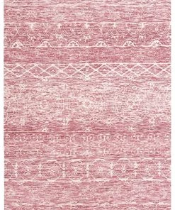 Miss Amara Kora Pink And Ivory Textured Tribal Rug All Rugs