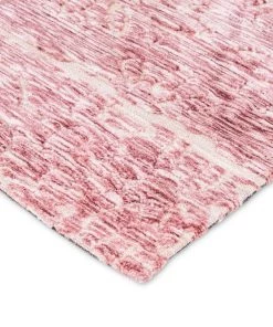 Miss Amara Kora Pink And Ivory Textured Tribal Runner Rug