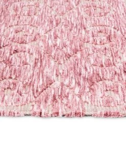 Miss Amara Kora Pink And Ivory Textured Tribal Runner Rug