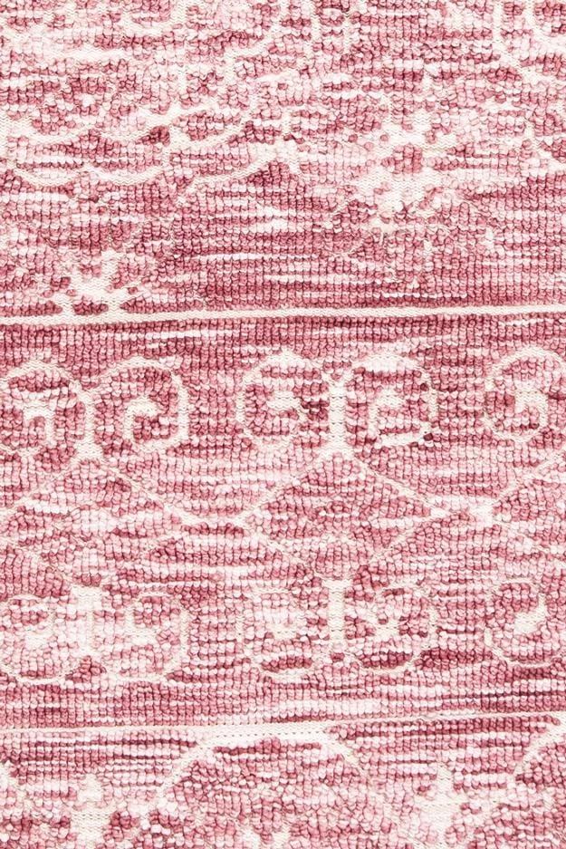 Miss Amara Kora Pink And Ivory Textured Tribal Rug All Rugs