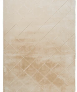 Miss Amara All Rugs Kristin Sand Beige Diamond Shag Rug