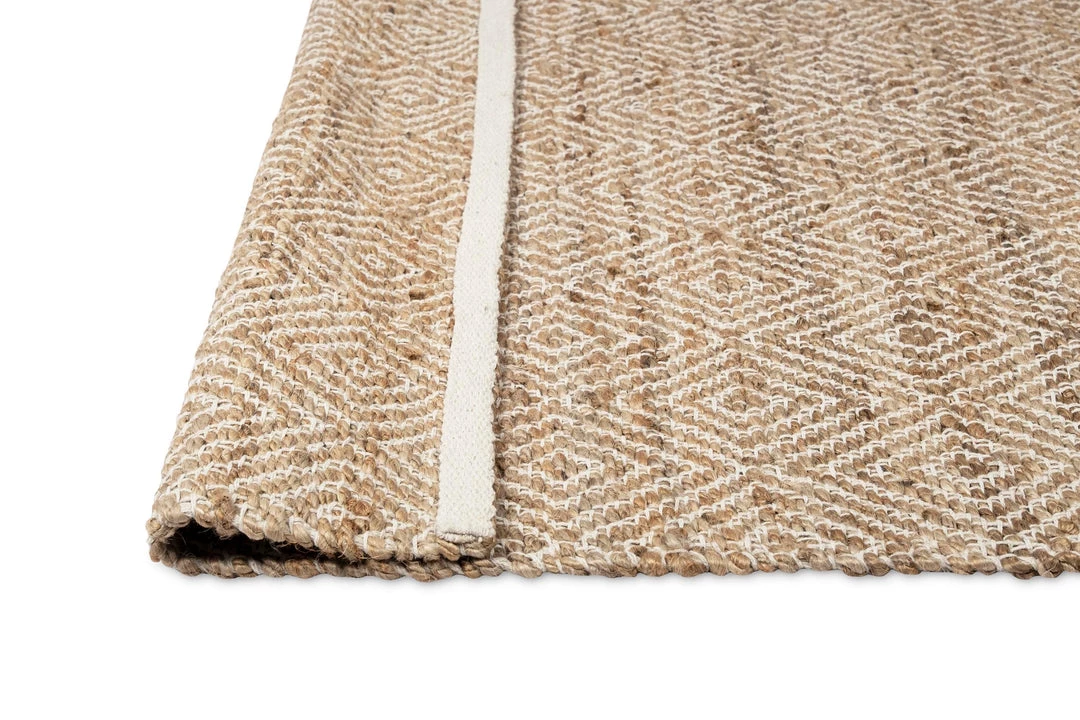 Miss Amara Lada Natural Diamond Jute Rug