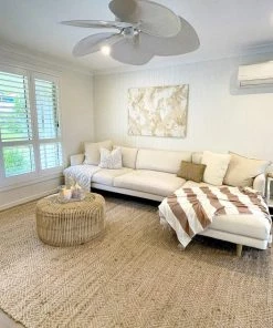 Miss Amara Lada Natural Diamond Jute Rug