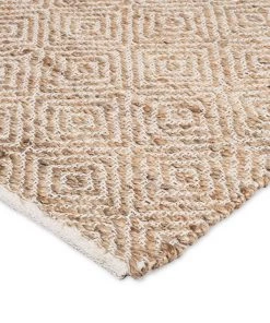 Miss Amara Lada Natural Diamond Jute Runner Rug