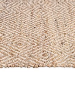 Miss Amara Lada Natural Diamond Jute Runner Rug