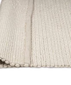 Miss Amara Laila Ivory Braided Wool Rug